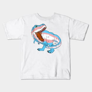 Transosaurus Rex (feathered) - Transgender Pride Kids T-Shirt